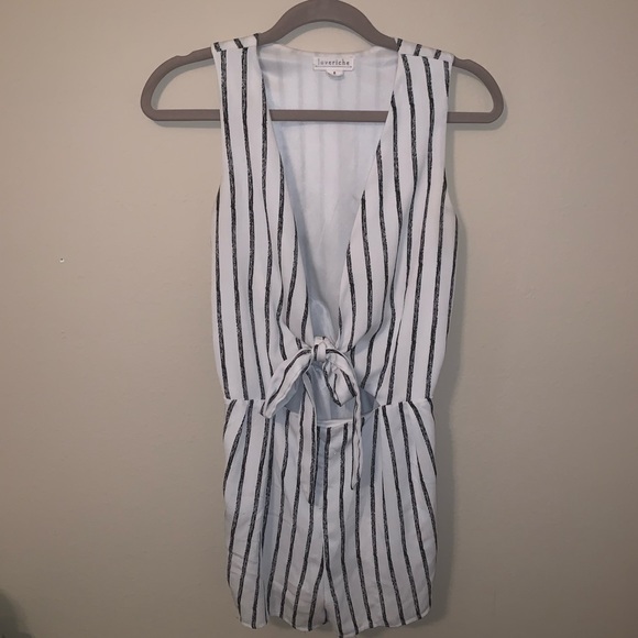 Stripped Romper - Picture 1 of 3